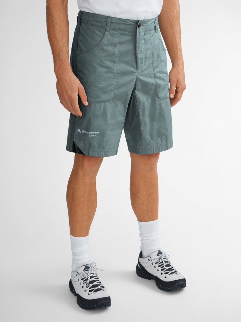 Men Klättermusen Ansur Shorts Blue | 89567INBW