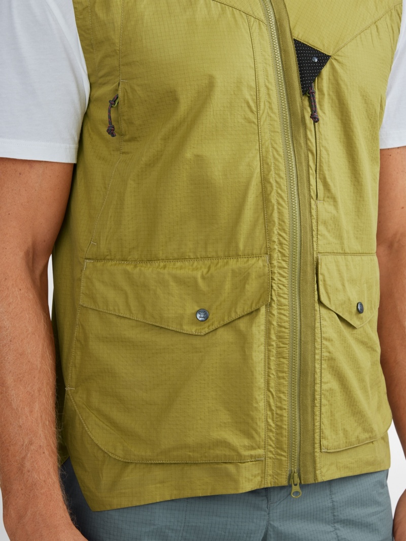 Men Klättermusen Ansur Vest Green | 01864MHQK