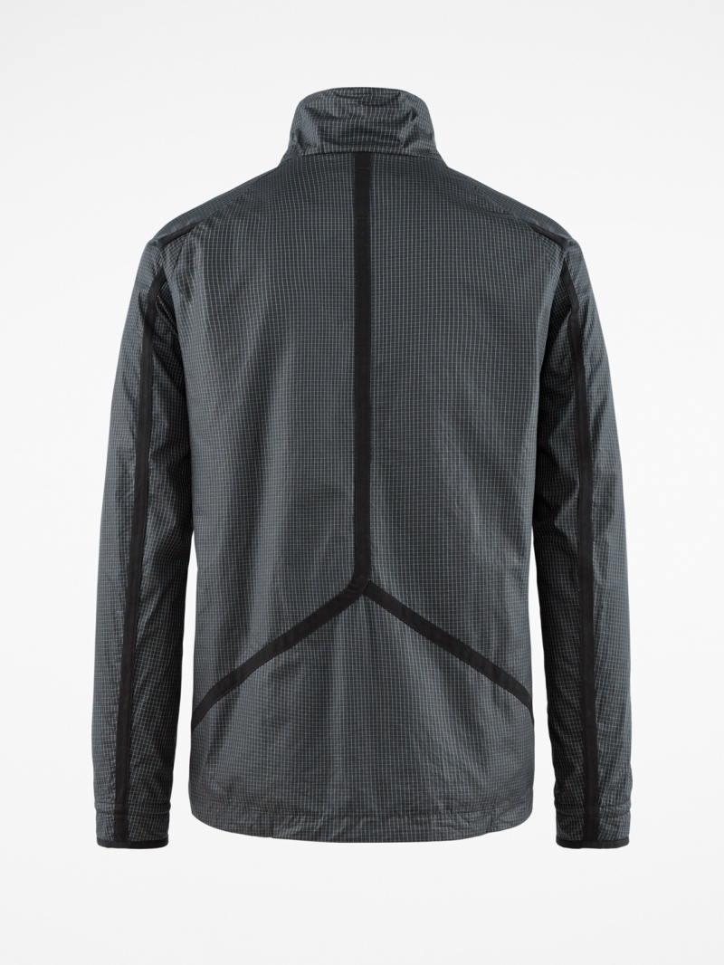 Men Klättermusen Ansur Wind Jacket Black | 90413TGAY