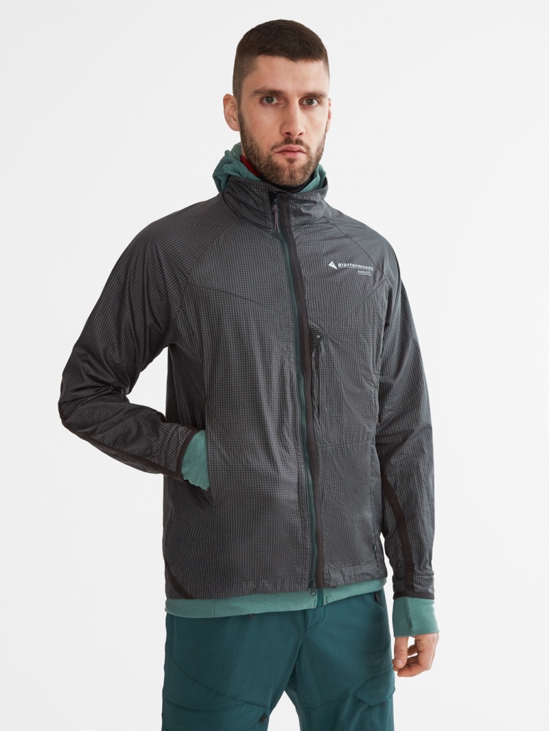 Men Klättermusen Ansur Wind Jacket Black | 90413TGAY