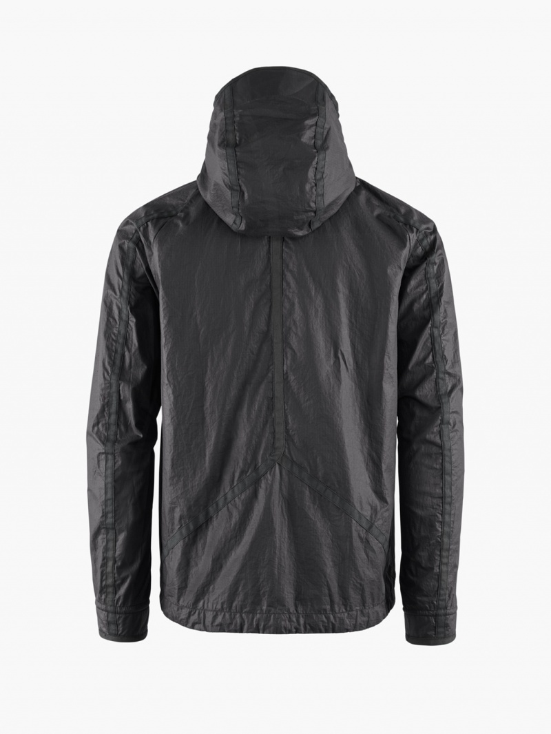 Men Klättermusen Ansur Wind Jacket Black | 53972DYBZ