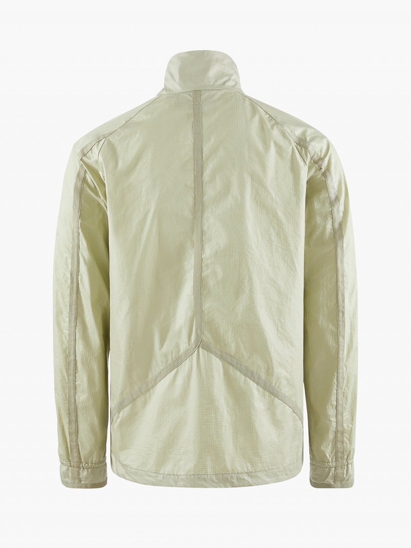 Men Klättermusen Ansur Wind Jacket Green Silver | 15369OFEJ