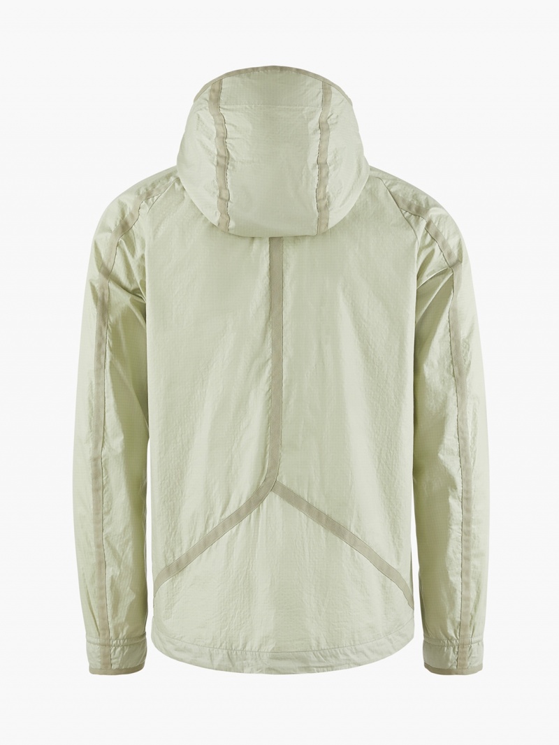 Men Klättermusen Ansur Wind Jacket Green Silver | 42569OGXU