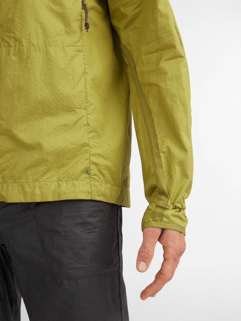 Men Klättermusen Ansur Wind Jacket Green | 61204WGDM