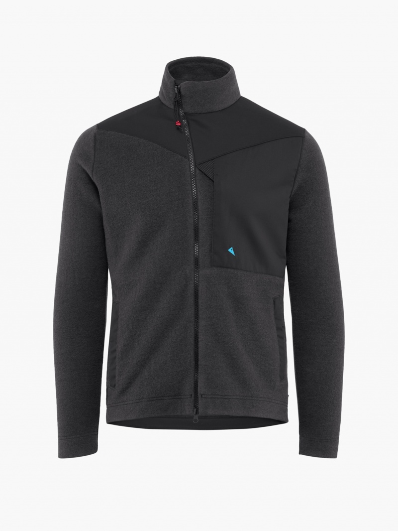 Men Klättermusen Arngrim Fleece Black | 90784UJSK