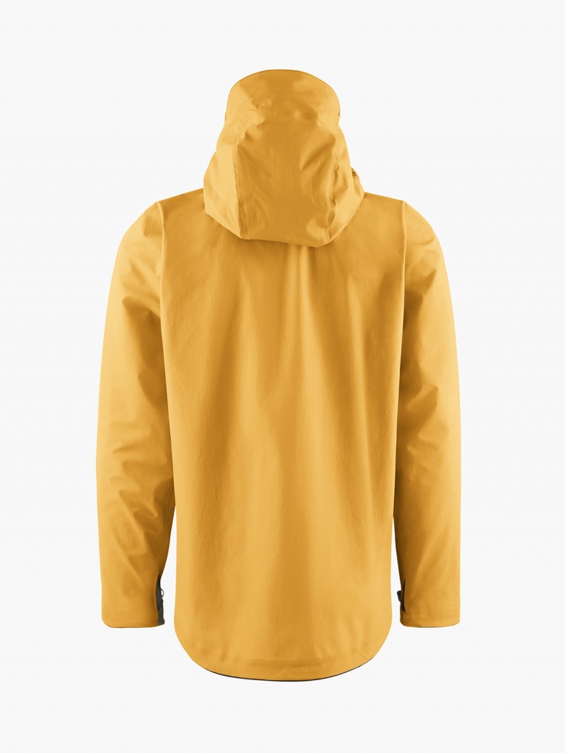 Men Klättermusen Asynja Waterproof Jackets Gold | 85943XDHY