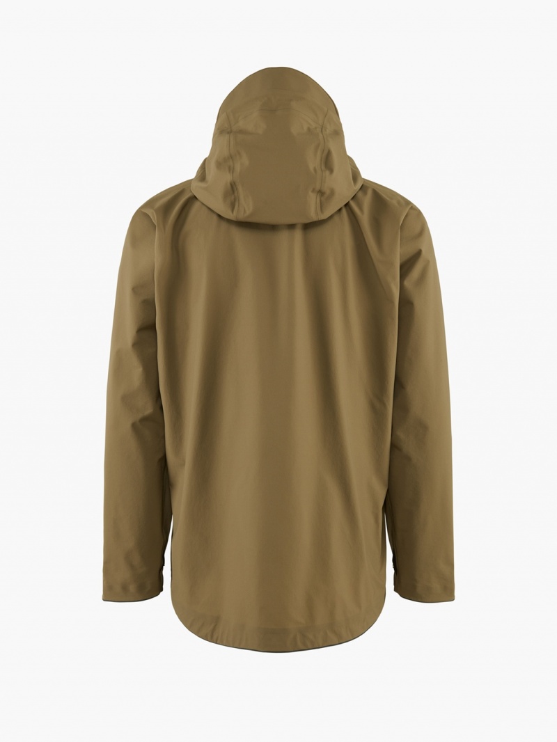 Men Klättermusen Asynja Waterproof Jackets Olive | 08692WZYA