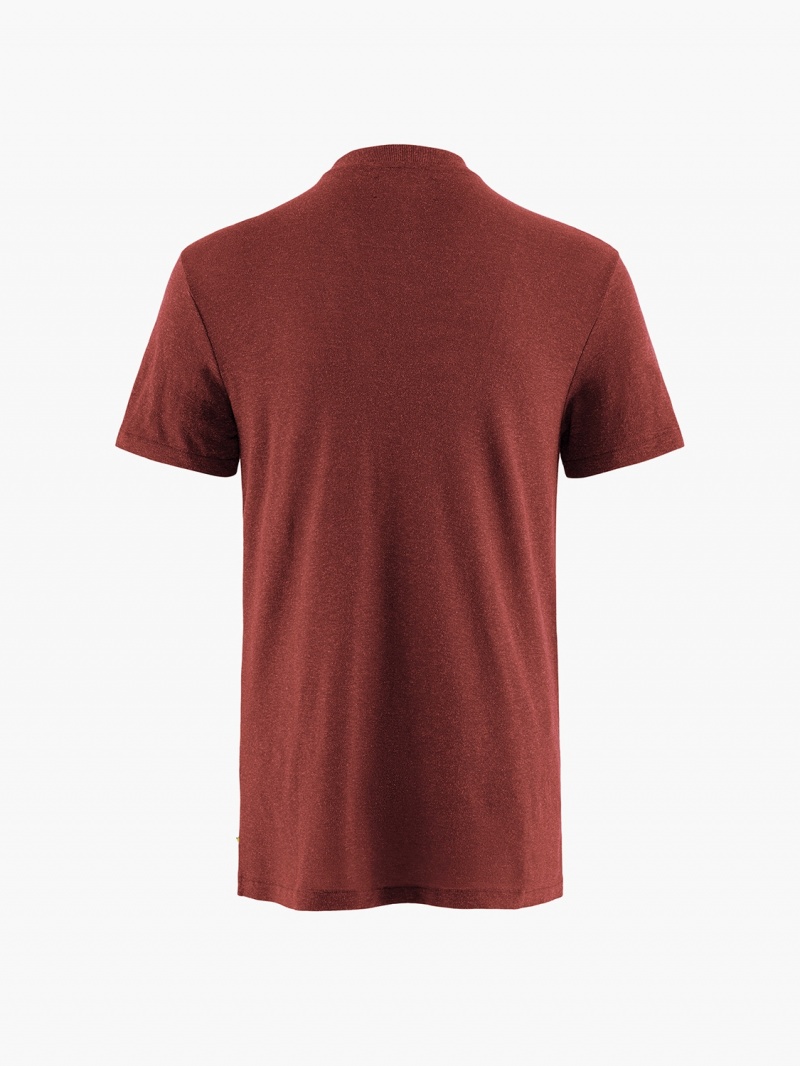 Men Klättermusen Aurvandil SS Tee M's T-Shirt Red | 54237TYGX