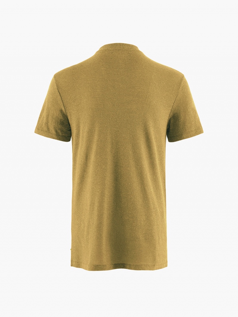 Men Klättermusen Aurvandil SS Tee M's T-Shirt Gold | 94172DPRT