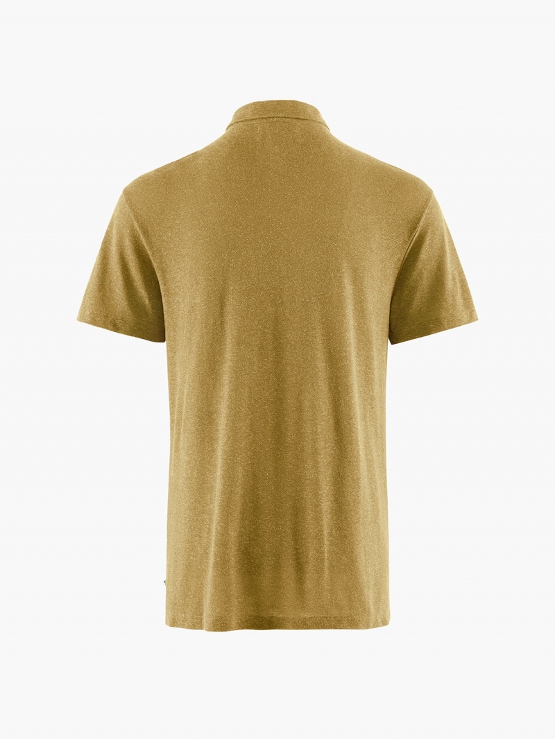 Men Klättermusen Aurvandil T-Shirt Gold | 57182VMTG