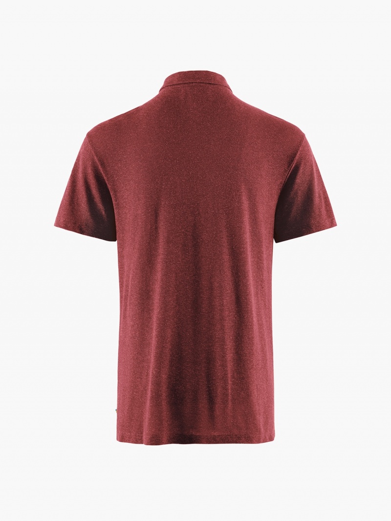 Men Klättermusen Aurvandil T-Shirt Red | 81520PNQB