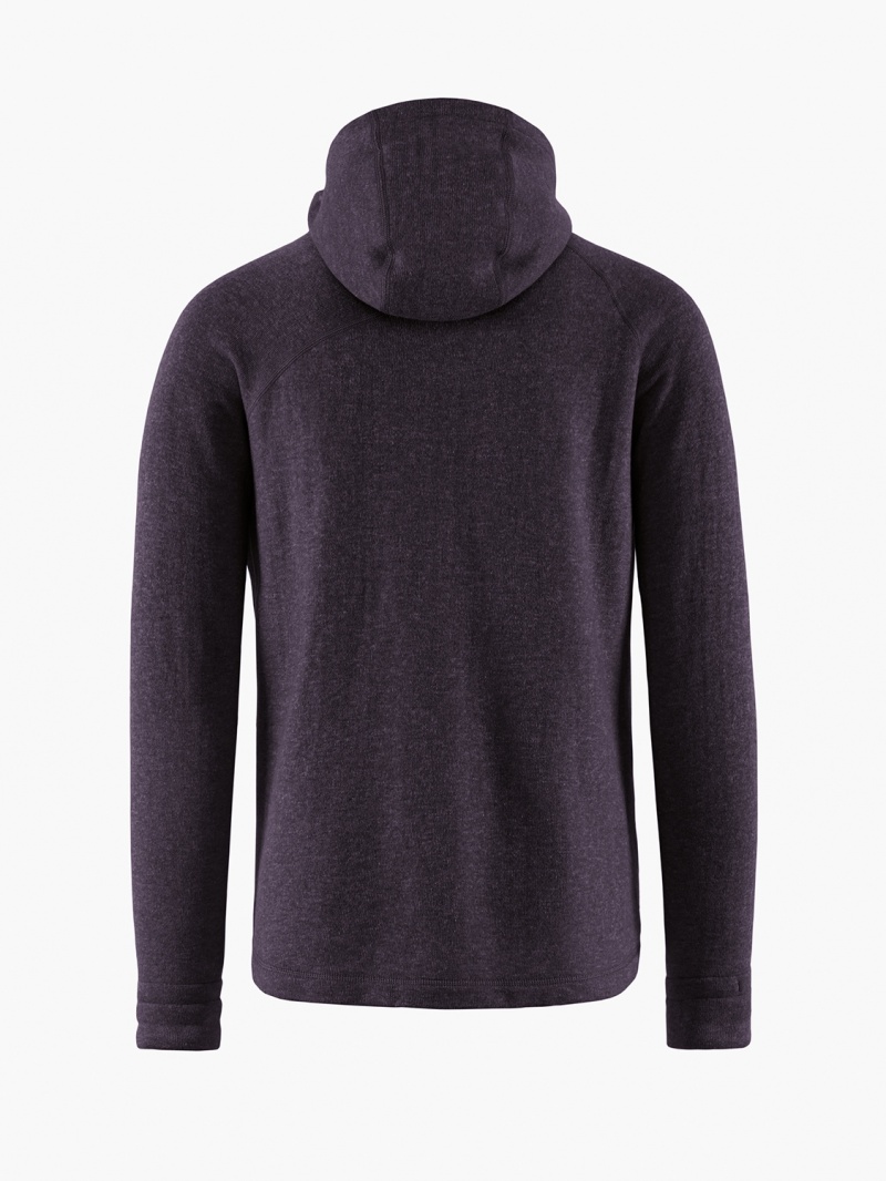 Men Klättermusen Balder Hoodie Midlayer Purple | 40865YTEN