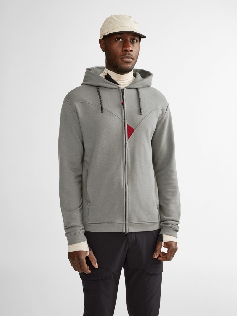 Men Klättermusen Bauge Fleece Grey | 03187XWYH