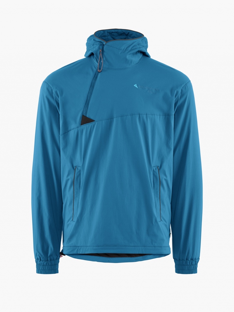 Men Klättermusen Bestla Wind Jacket Blue | 78320TYKG