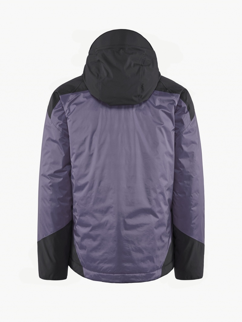 Men Klättermusen Bifrost Down Jackets Purple Black | 54879CKIV