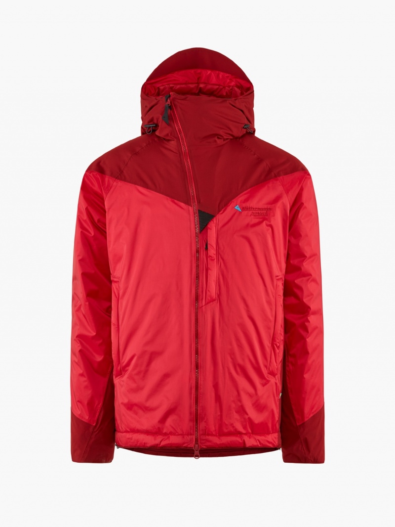 Men Klättermusen Bifrost Down Jackets Red | 10574SCLB