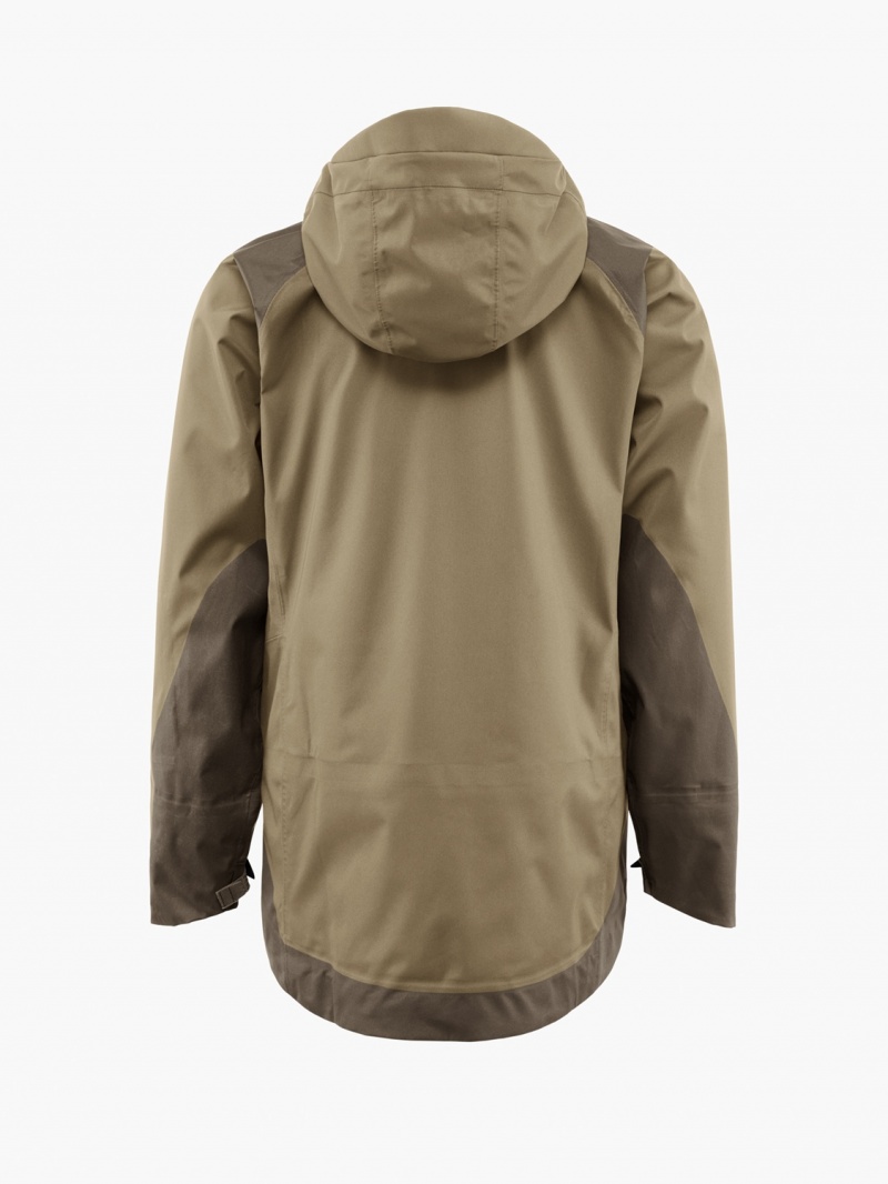 Men Klättermusen Brage 2.0 Waterproof Jackets Dark Khaki | 05182WRTE