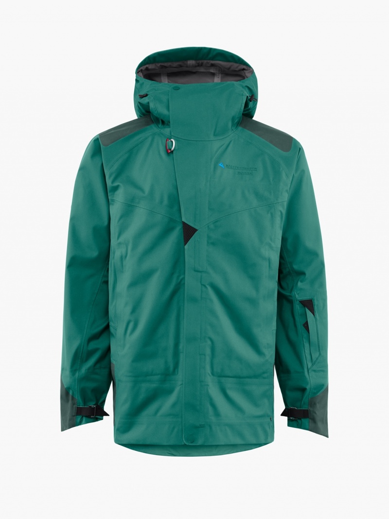 Men Klättermusen Brage 2.0 Waterproof Jackets Green | 40152AMTS