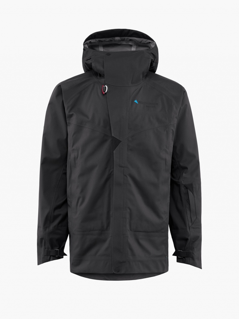 Men Klättermusen Brage 2.0 Waterproof Jackets Black | 98567RDKH