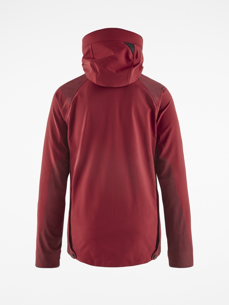 Men Klättermusen Brede 2.0 Waterproof Jackets Red | 37086UFIL