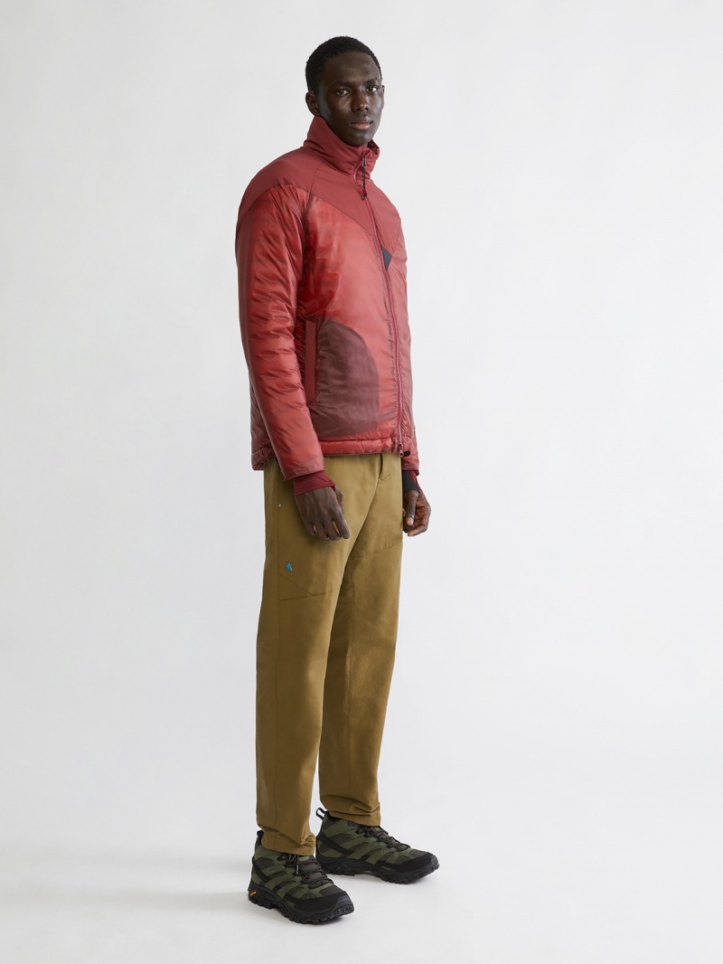 Men Klättermusen Brokk Down Jackets Red | 89123EGID