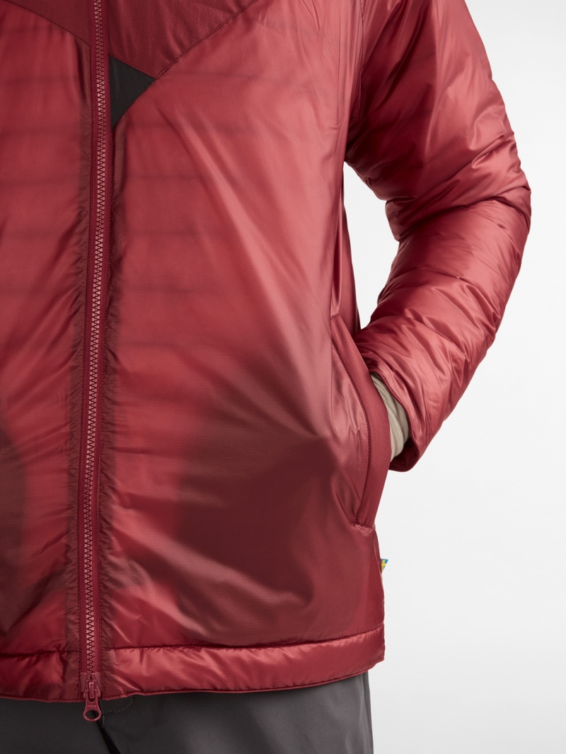 Men Klättermusen Brokk Down Jackets Red | 89123EGID