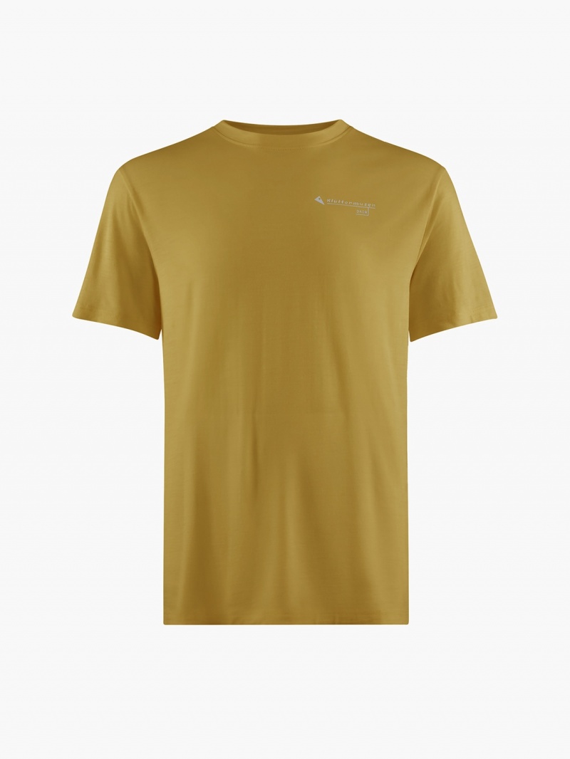 Men Klättermusen Dagr T-Shirt Green | 70518FDOW