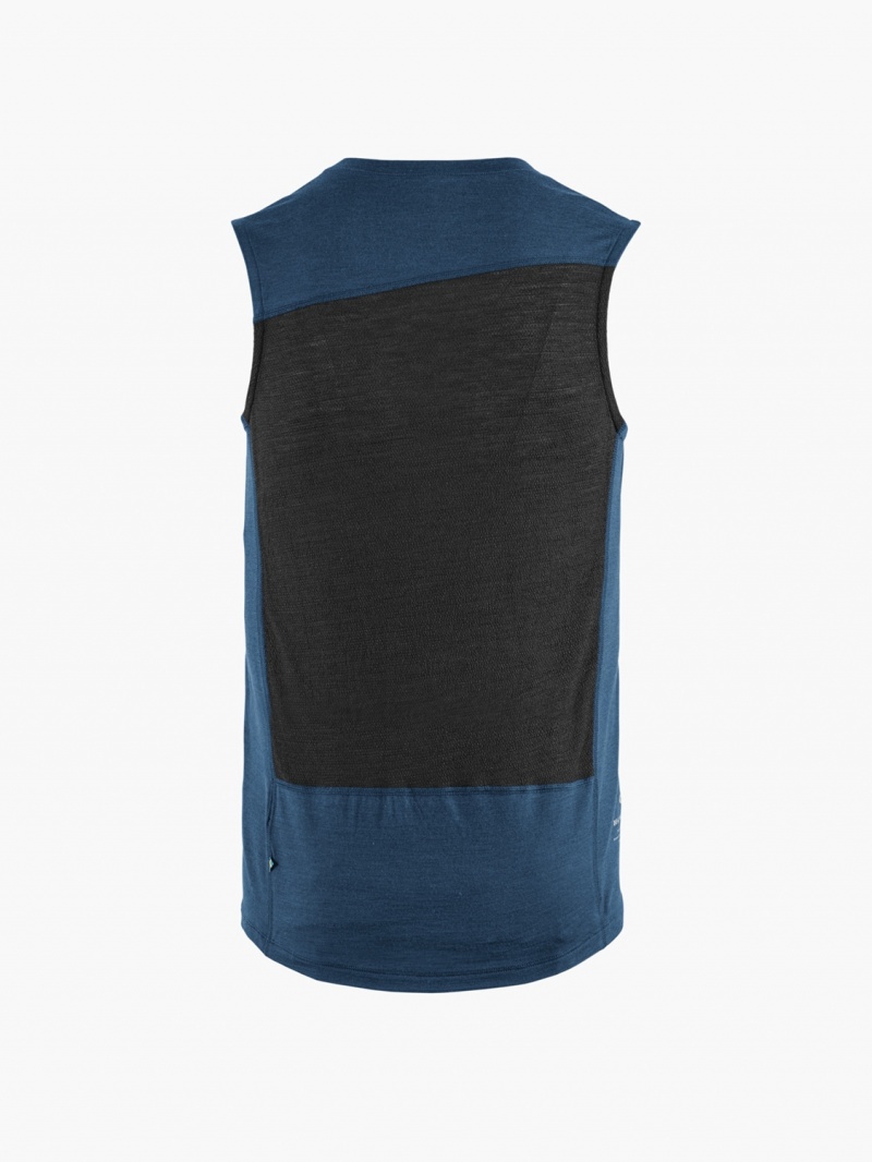 Men Klättermusen Fafne Baselayer Blue | 58219TFXH