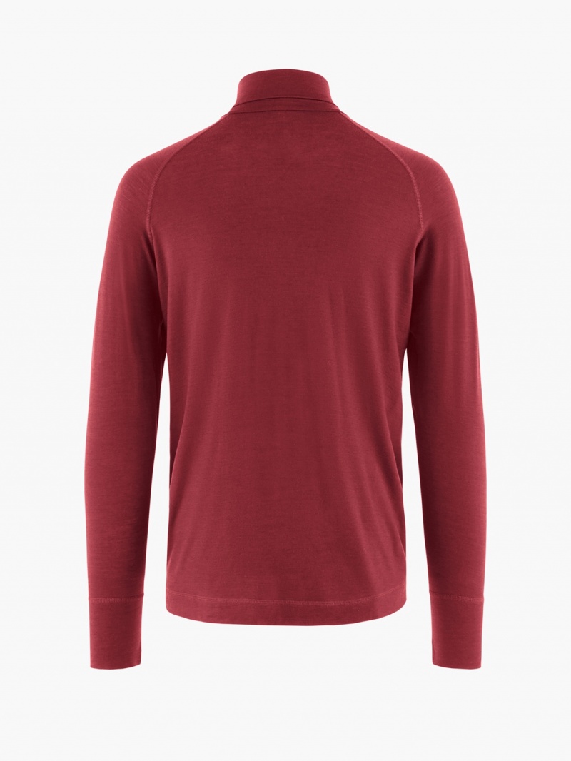 Men Klättermusen Fafne Baselayer Red | 06185QWFS