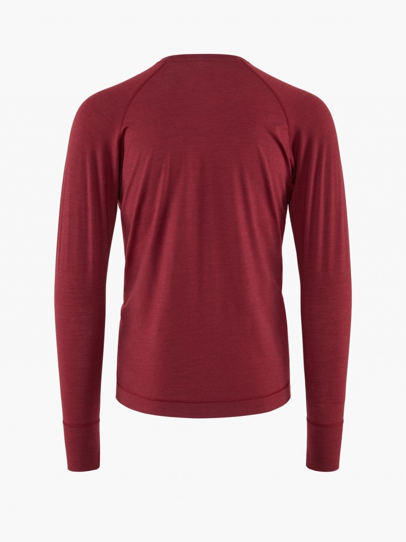 Men Klättermusen Fafne Baselayer Red | 36297GICK