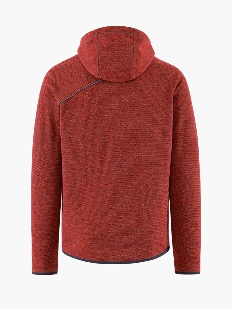 Men Klättermusen Falen Wooly Fleece Red | 71542NRTG