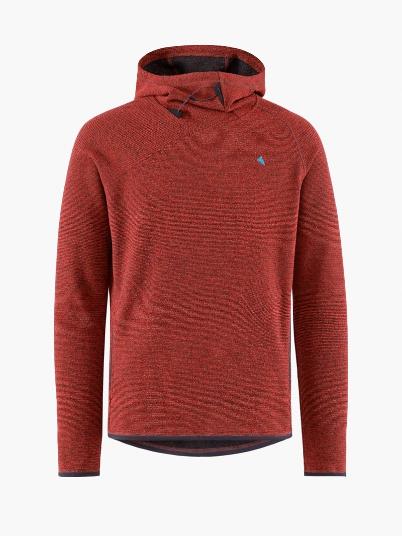 Men Klättermusen Falen Wooly Fleece Red | 71542NRTG