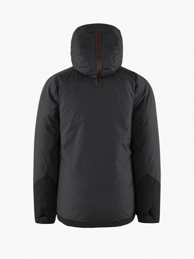 Men Klättermusen Farbaute Down Jackets Black | 75864EONX