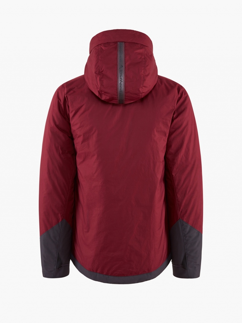 Men Klättermusen Farbaute Down Jackets Red | 09718ILSW