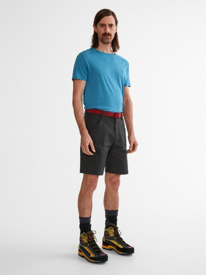 Men Klättermusen Gefjon Shorts Green | 17483PAUQ