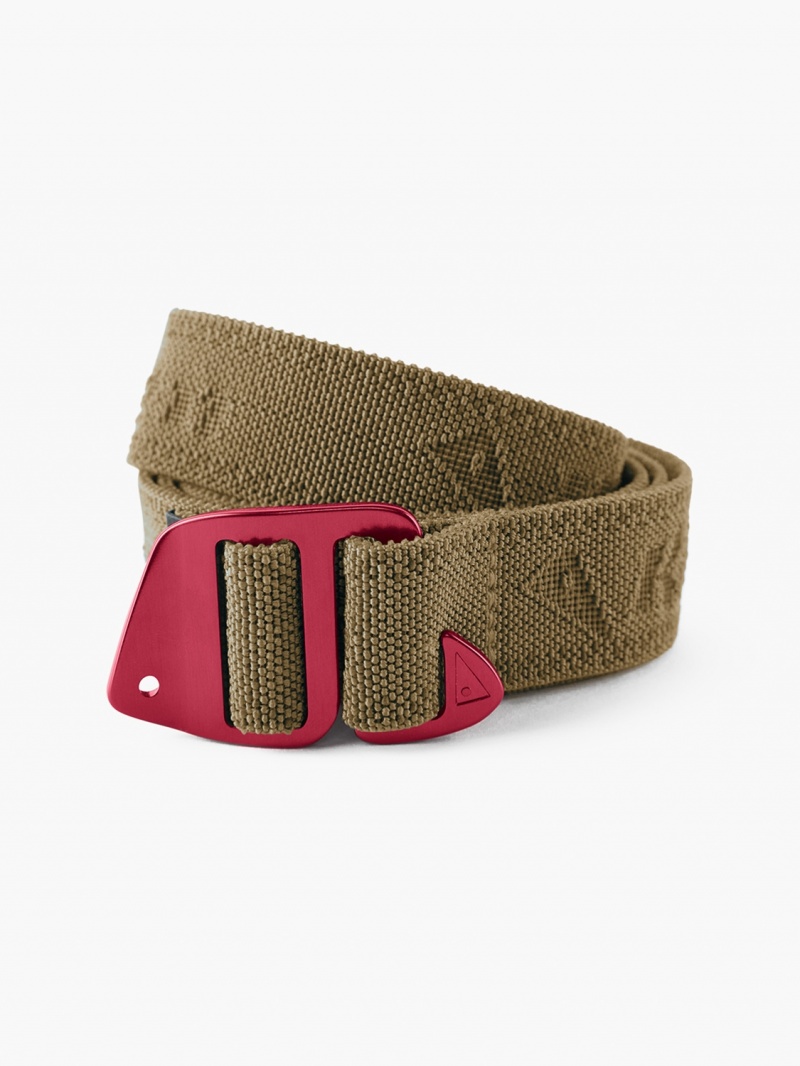 Men Klättermusen Gjord Belts Olive | 39406ZJNK