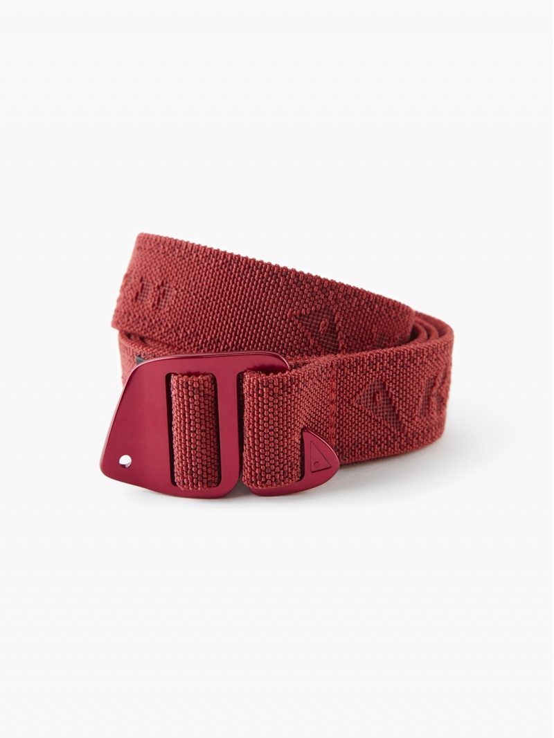 Men Klättermusen Gjord Belts Red | 37109HNVI