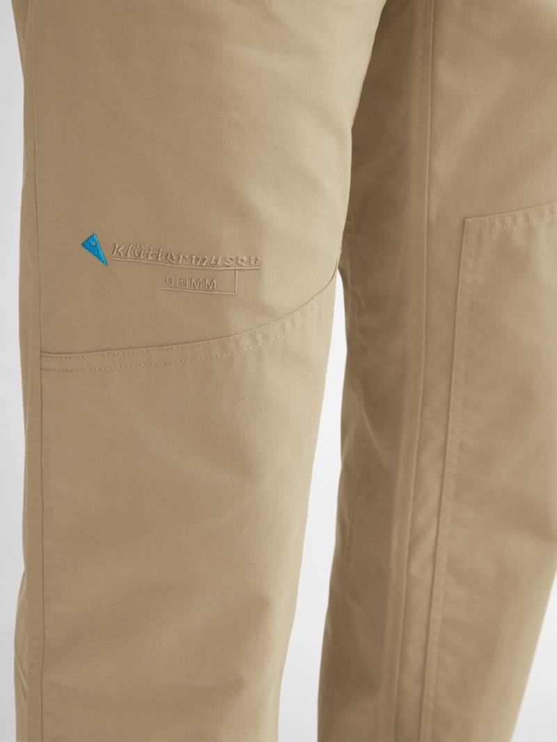 Men Klättermusen Grimm Pants Khaki | 04128FSRW