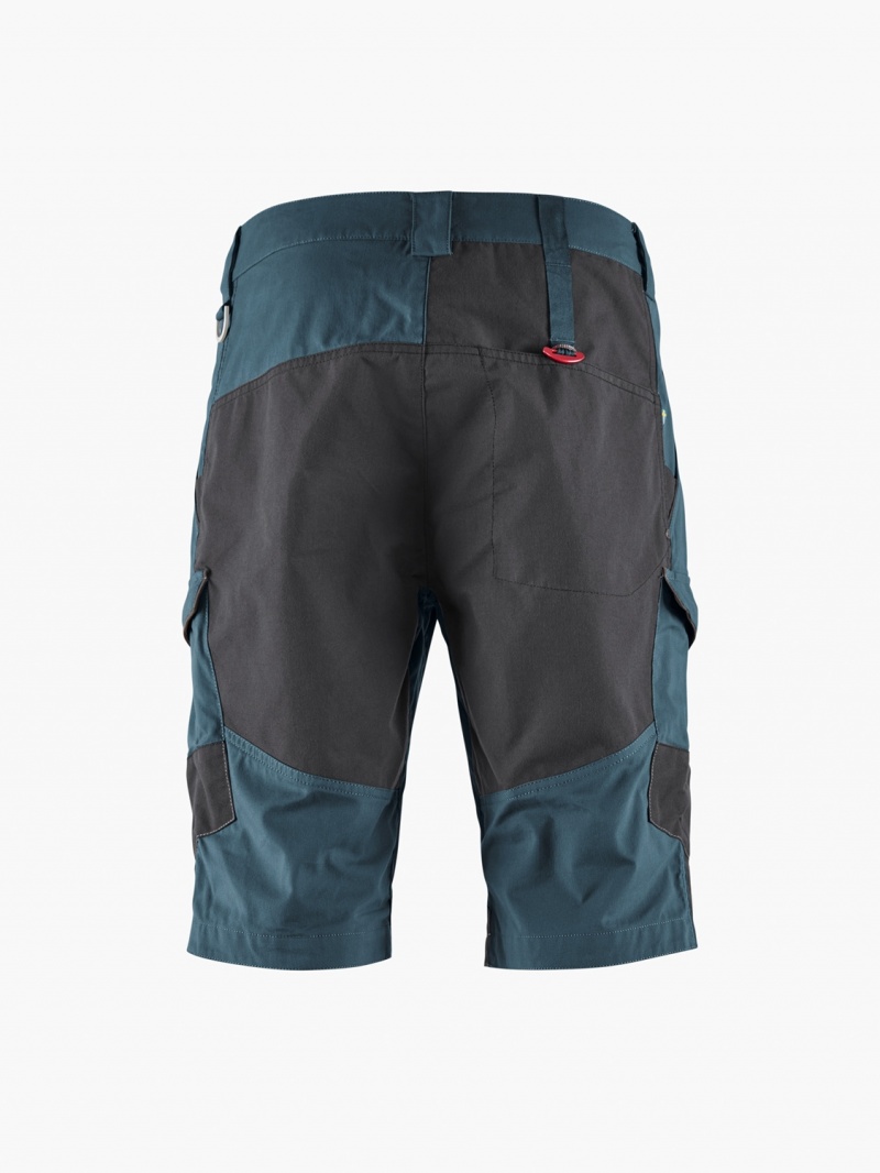 Men Klättermusen Grimner Shorts Blue Black | 69508ZDOP