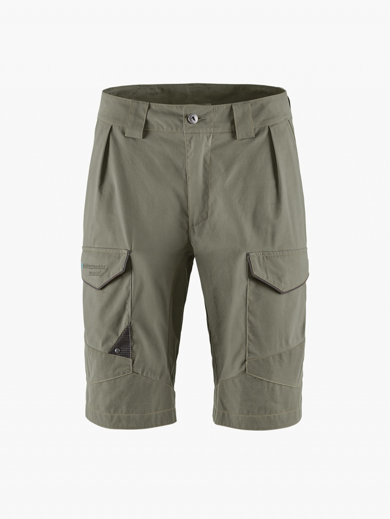 Men Klättermusen Grimner Shorts Green | 15480LCXZ