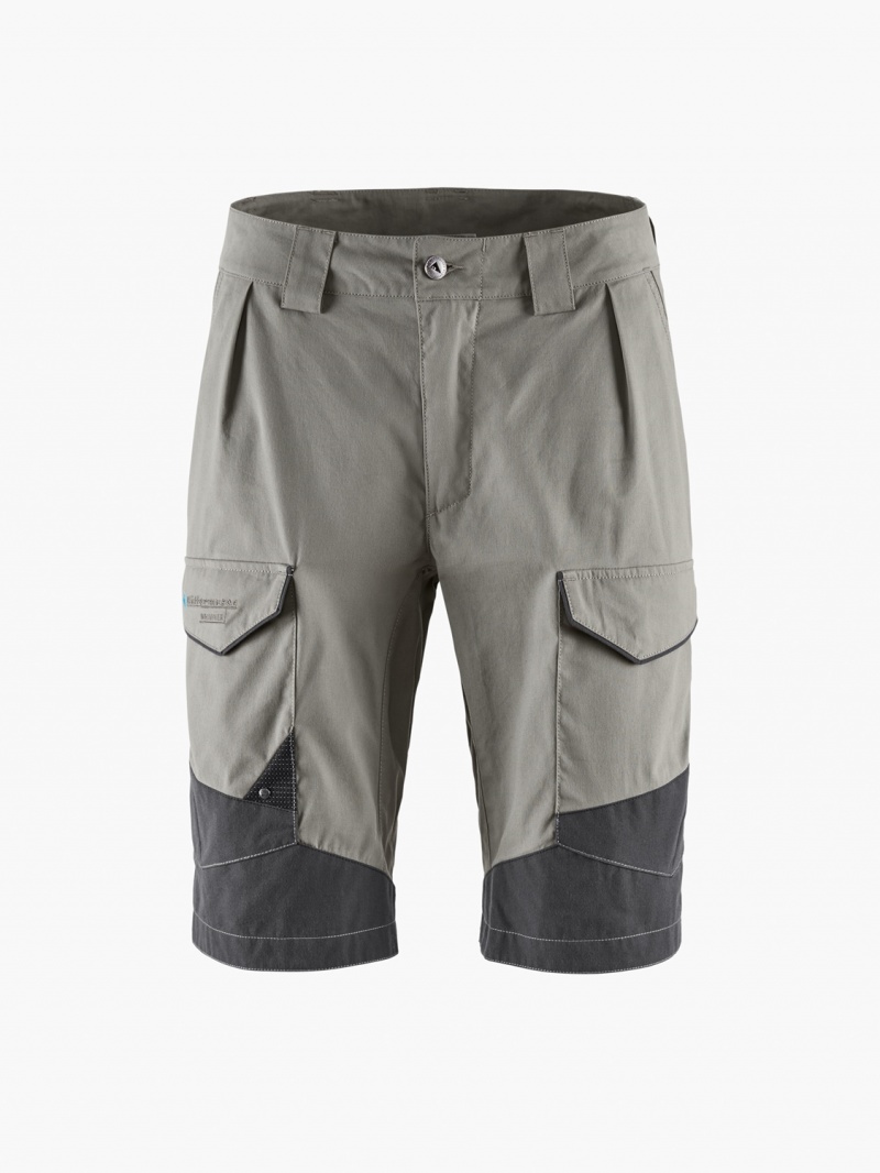 Men Klättermusen Grimner Shorts Grey Black | 47289XIAV