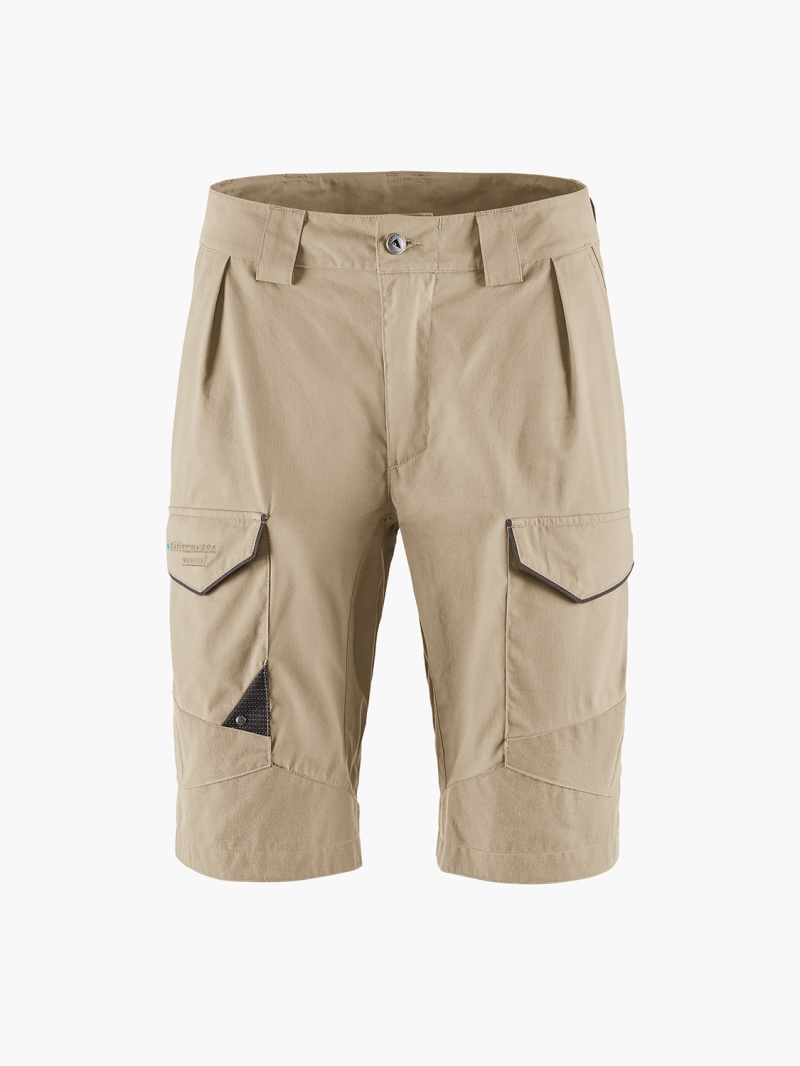 Men Klättermusen Grimner Shorts Khaki | 67925IOGR