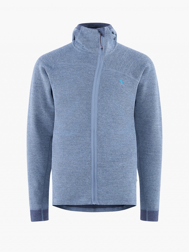 Men Klättermusen Hödur Fleece Blue | 21745MQAL