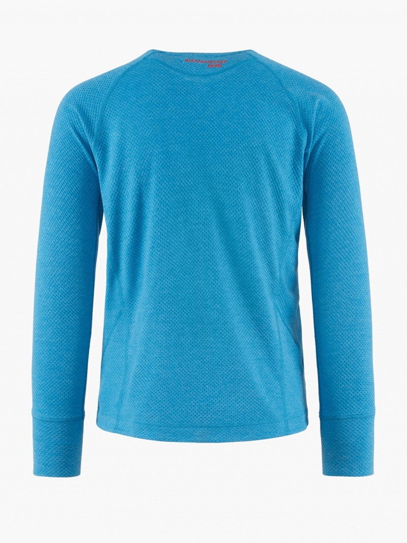 Men Klättermusen Huge Midlayer Blue | 65978ZBPT