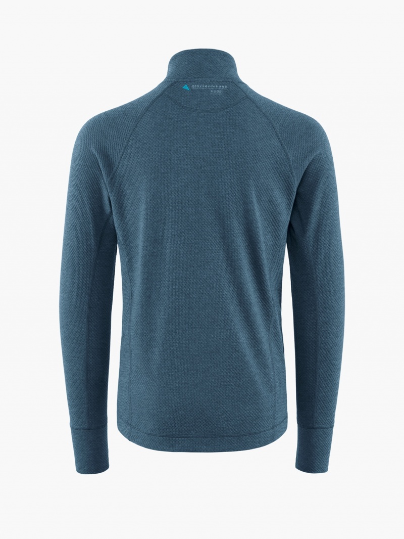 Men Klättermusen Huge Sweater Blue | 06498FTPH