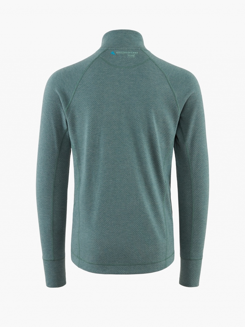 Men Klättermusen Huge Sweater Green | 46952LUTB