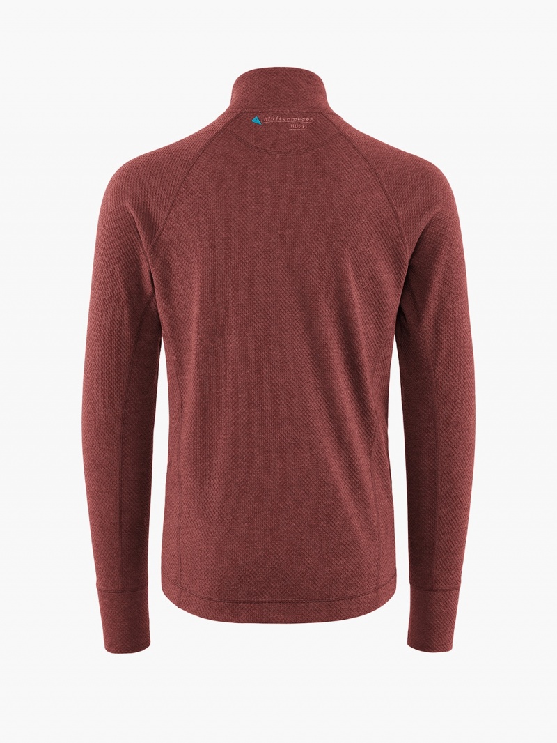 Men Klättermusen Huge Sweater Red | 86537HKSV