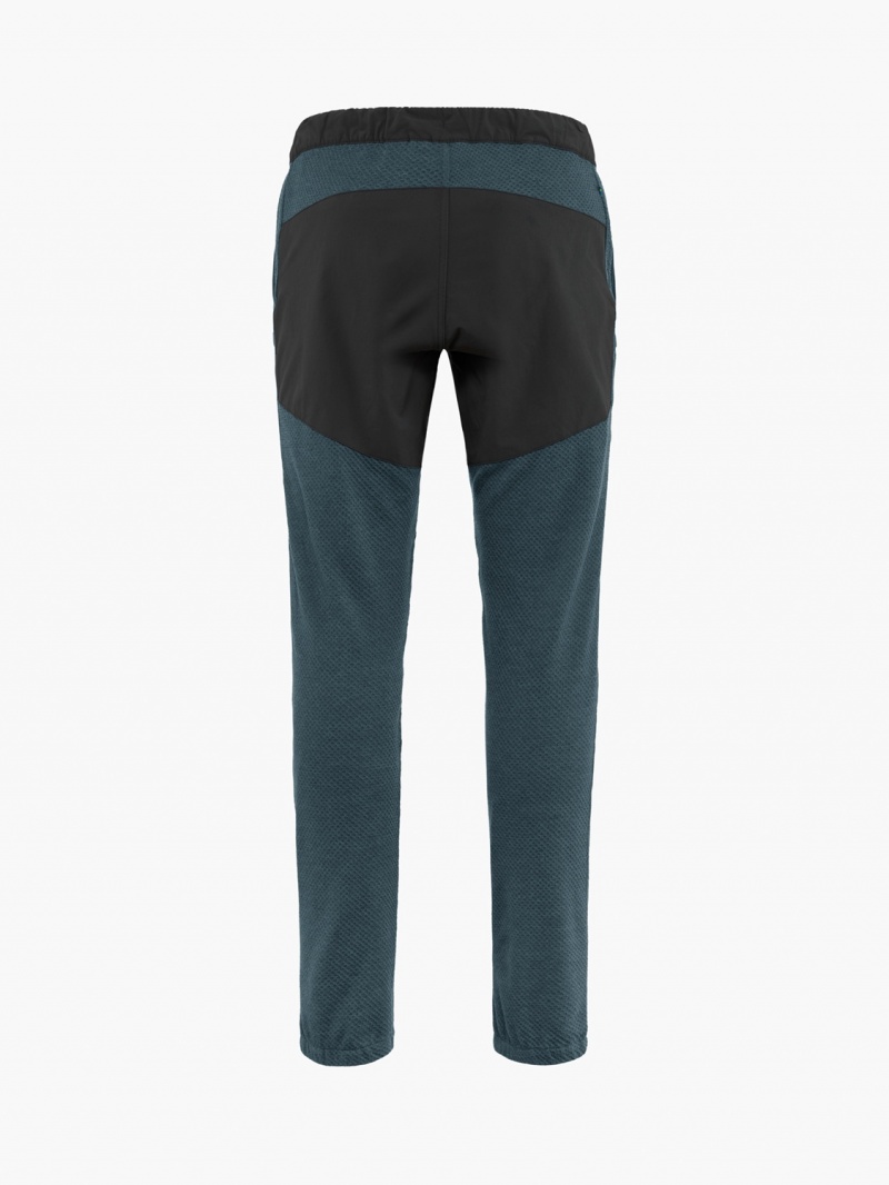 Men Klättermusen Hugin Pants Blue | 72614VADS