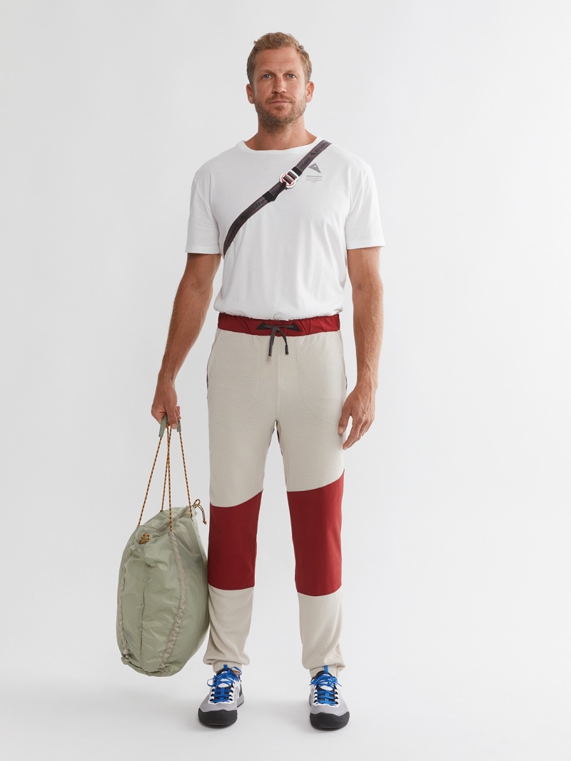 Men Klättermusen Hugin Pants White Beige | 81024AGRU