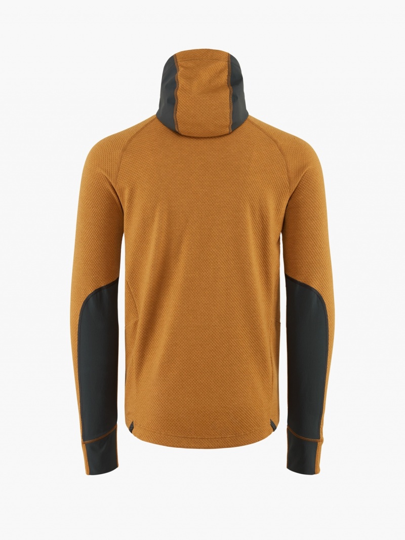 Men Klättermusen Hugin Sweater Brown Black | 51036XZPB